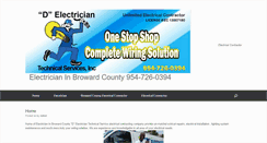 Desktop Screenshot of electricianinbrowardcounty.com